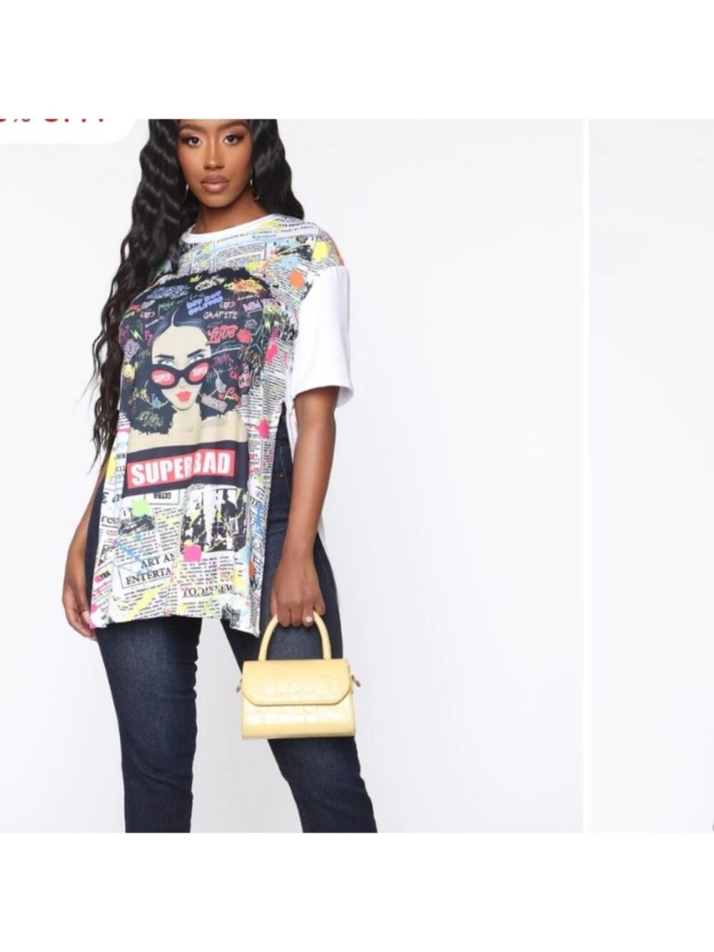 Fashion Nova Graphic Tee (Tunic Shirt)